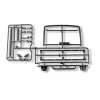 Tamiya 319007548DD-/EE-Teile Lichteinsätze Bügel Volvo FH16 XL 750 4x2