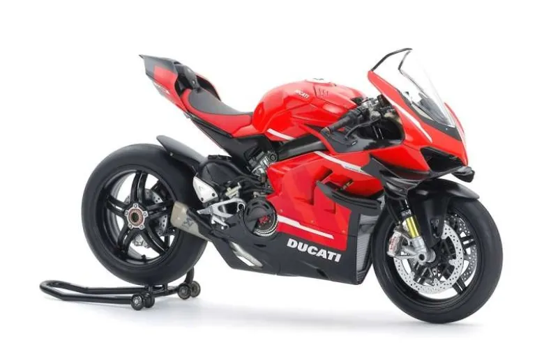 Tamiya 14143Ducati Superleggera V4 mit Renn-Kit, Modellbausatz 1:12