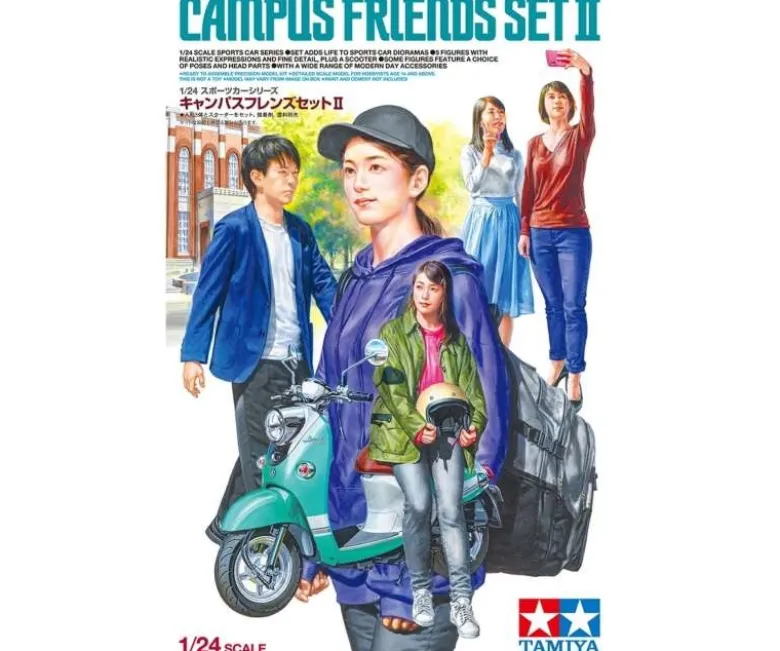 Tamiya 24356Figuren-Set Campus Friends II, 1:24