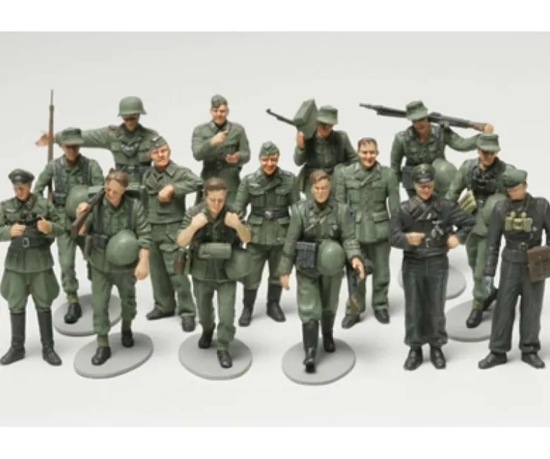 Tamiya 32530Figuren-Set Deutsche Infanterie Manöver (15), Bausatz, 1:48