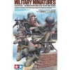 Tamiya 35386Figuren-Set Dt. MG Truppen (5) Mit.WW2, Plastikbausatz, 1:35