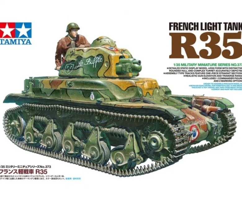Tamiya 35373Französischer Panzer R35 1:35 Plastik Modellbausatz