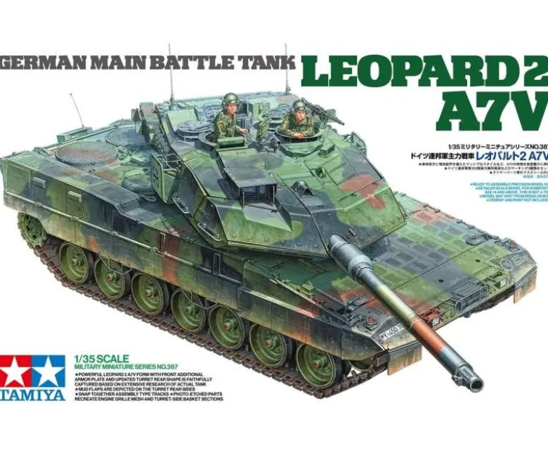 Tamiya 35387KPz Leopard 2 A7V, Plastikbausatz, 1:35