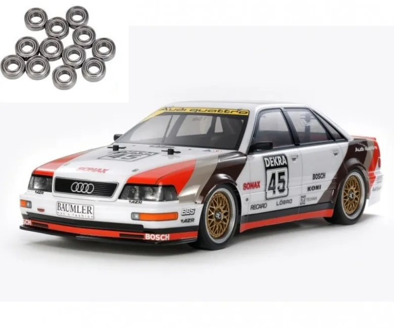 Tamiya 58682KUAudi V8 4WD Tourenwagen 1:10 TT-02 Bausatz inkl. Kugellager