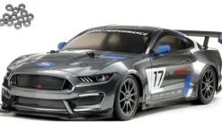 Tamiya 58664KUFord Mustang GT4 4WD Onroad TT-02 1/10 Bausatz + Kugellager