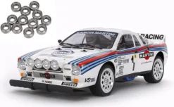 Tamiya 58654KULancia 037 Rally 1/10 Bausatz TA-02S WA inkl. Kugellager