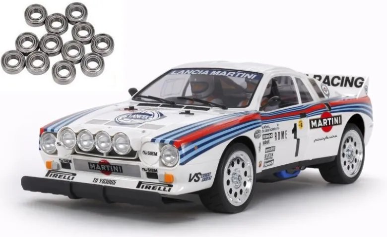 Tamiya 58654KULancia 037 Rally 1/10 Bausatz TA-02S WA inkl. Kugellager