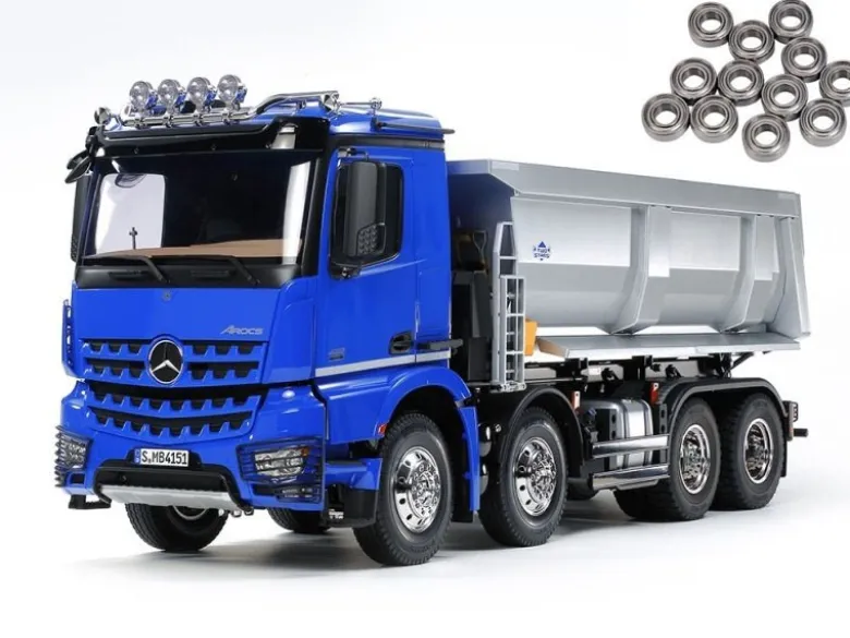 Tamiya 56366KUMercedes Arocs 4151 8x4 Kipper Truck 1:14 + Kugellager
