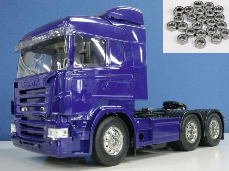 Tamiya 56327KUScania R620 6x4 Highline blue edition + Kugellager