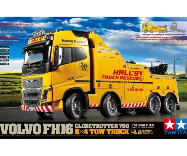 Tamiya 56362KUVolvo FH16 Globetrotter 8x4 Abschlepper 1:14 + Kugellager