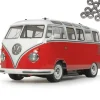 Tamiya 58668KUVW Bus T1 (Type 2) 2WD 1/10 M-06 Bausatz mit Kugellager