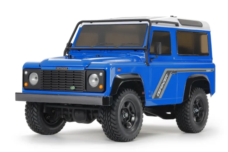 Tamiya 58700LandRover Defender 90 1:10 4WD Baukasten CC-02 inklusive TLU-01 Led Lichtset 53909