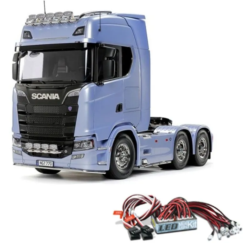 Tamiya 56368LEDScania 770 S V8 6x4 1/14 Truck Bausatz + LED-Licht