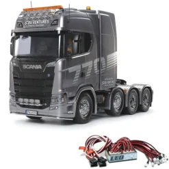 Tamiya 56371LEDScania 8x4/4 4-Achs Truck 1:14 RC Bausatz + LED-Licht