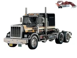 Tamiya 56336LEDTruck King Hauler Black Edition - Exklusiv + LED-Lichtset