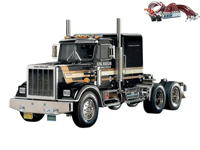 Tamiya 56336LEDTruck King Hauler Black Edition - Exklusiv + LED-Lichtset