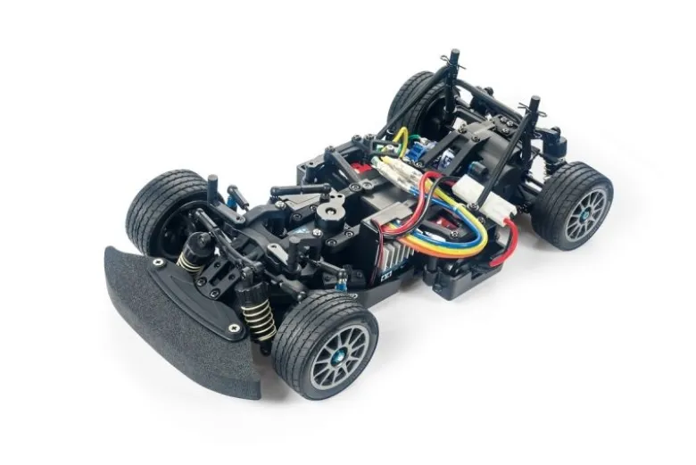 Tamiya 58669M-08 Concept Chassis Kit 1/10 2WD Heckantrieb, Bausatz Kugellager, CVA Dämpfer , drei Radstände, Tuningkardans