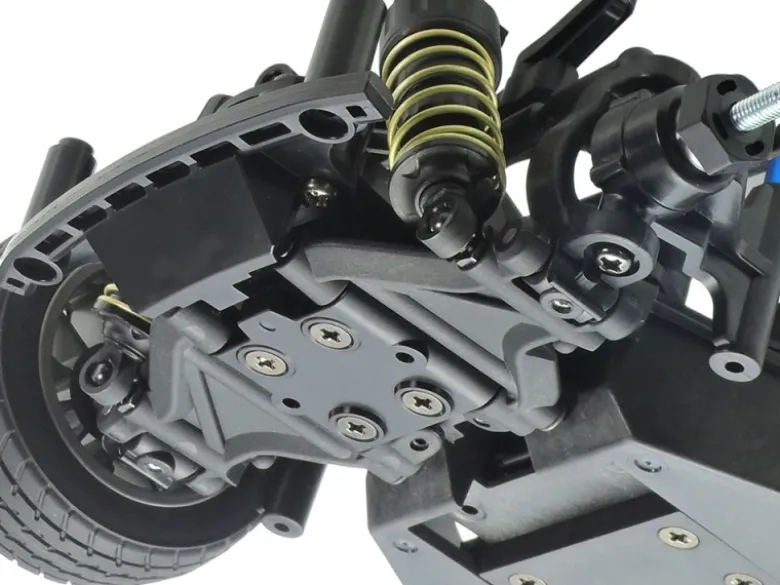 Tamiya 58669M-08 Concept Chassis Kit 1/10 2WD Heckantrieb, Bausatz Kugellager, CVA Dämpfer , drei Radstände, Tuningkardans