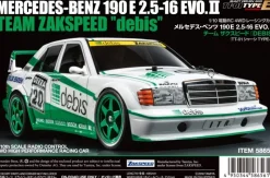 Tamiya 58656Mercedes Benz 190E debis Zakspeed 1/10 Bausatz TT-01E
