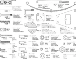 Tamiya 309415260Metallteile Beutel C für Tamiya Flachbettauflieger