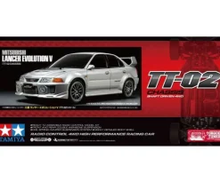 Tamiya 58713Mitsubishi Lancer Evo V (TT-02) 1:10 Bausatz mit Regler
