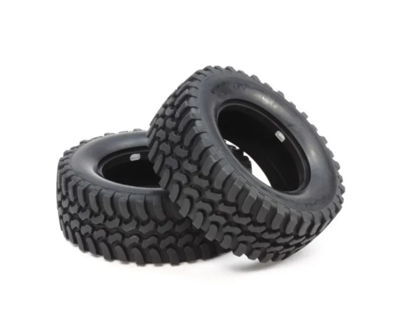 Tamiya 54735Mud-Block 1/10 Offroad Reifen für CC-01 (2) für 1:10 Standardfelgen