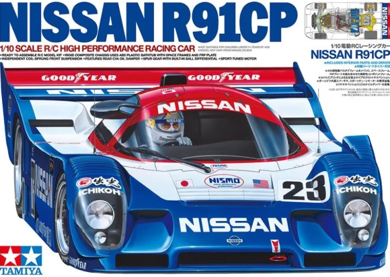 Tamiya 47531Nissan R91CP 1991 Gruppe C Bausatz 1:10 Limitiert