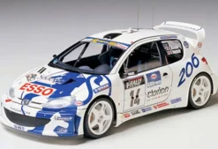 Tamiya 24221Peugeot 206 WRC, Plastikbausatz, 1:24