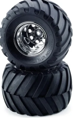 Tamiya 309805618Reifen auf Felge für 1:10 Monstertruck vorne Wild Willy Aufnahme für Kugellager 5x11x4