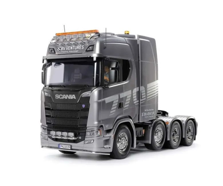 Tamiya 56376Scania 770S 8x4/4 Truck 1:14 Gun Metall Lackierung