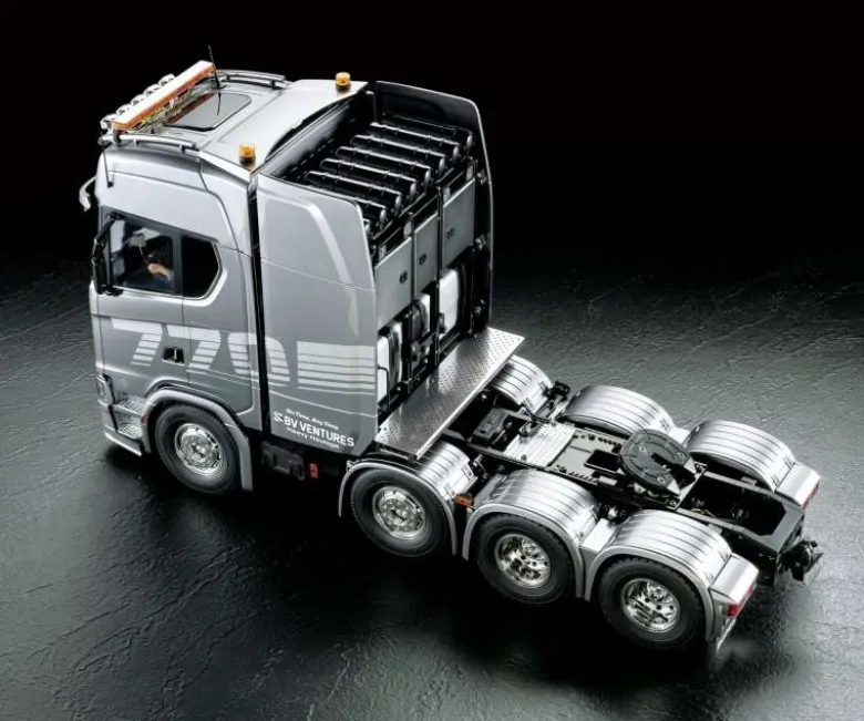 Tamiya 56376Scania 770S 8x4/4 Truck 1:14 Gun Metall Lackierung
