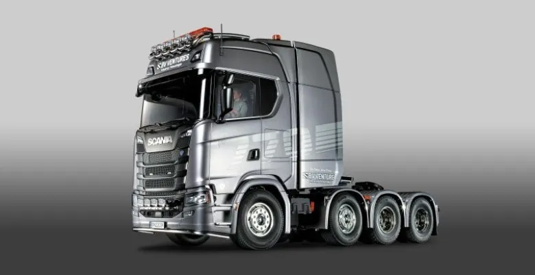 Tamiya 56371Scania 8x4/4 4-Achs Truck 1:14 RC Bausatz inklusive Lagersatz