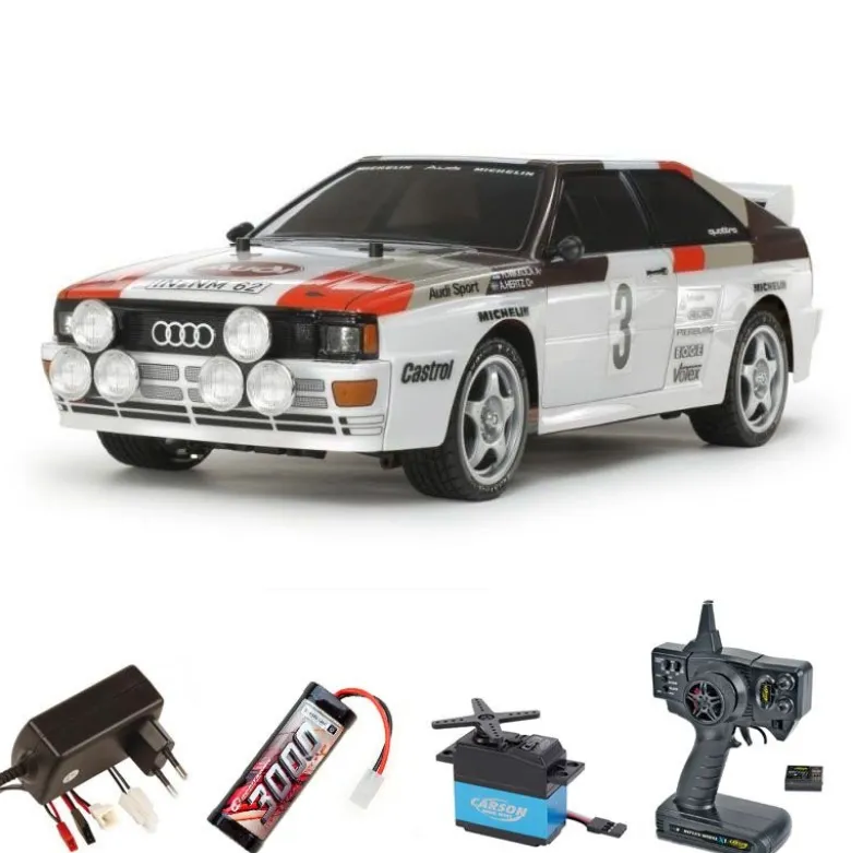 Tamiya 58667SETAudi Quattro A2 1/10 Onroad 4WD TT-02 Bausatz Komplettset