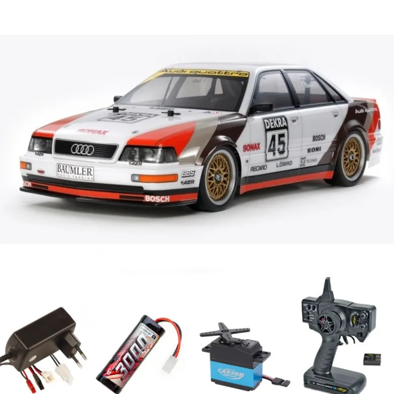 Tamiya 58682SETAudi V8 4WD Tourenwagen 1:10 TT-02 Bausatz Komplettset