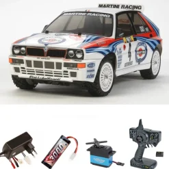 Tamiya 58570SETLancia Delta HF Integrale TT-02 1:10 4WD 2,4GHz Komplettset