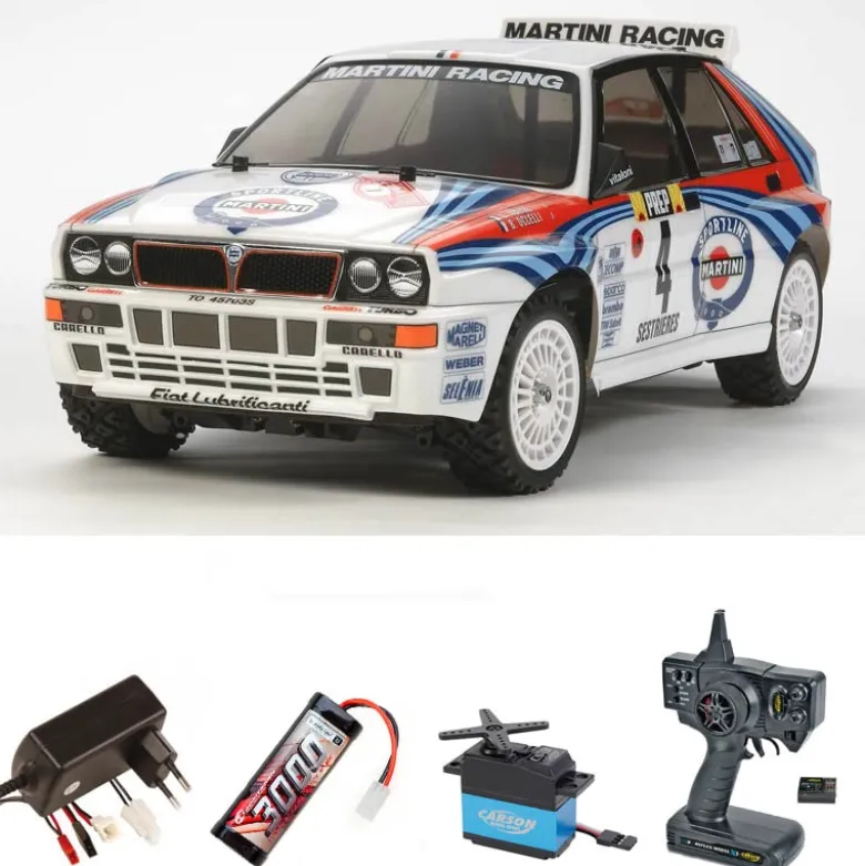 Tamiya 58570SETLancia Delta HF Integrale TT-02 1:10 4WD 2,4GHz Komplettset