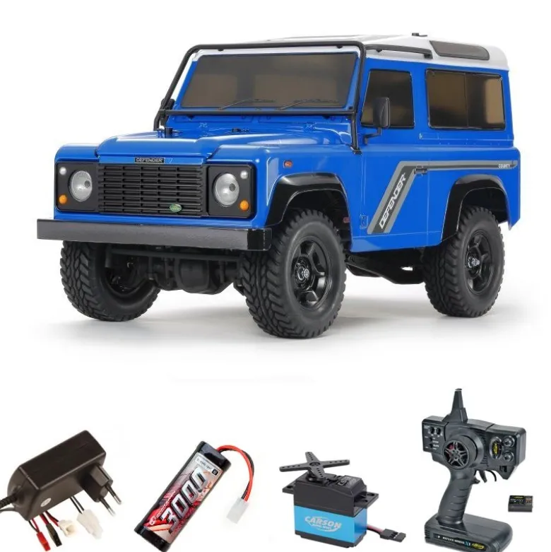 Tamiya 58700SETLandRover Defender 90 1:10 4WD Baukasten CC-02 Komplettset