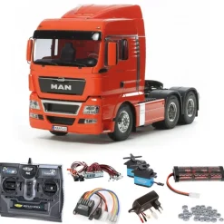 Tamiya 56325SET2MAN TGX 26.540 6x4 XLX Komplettset + LED, Kugellager