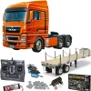 Tamiya 56325SET3MAN TGX 26.540 6x4 XLX komplett + MFC-03, Flachbett, Lager