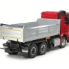 Tamiya 56361SET2MB Arocs 3348 1:14 Muldenkipper Truck 6x4 Bausatz rot/silber Set MFC, Carbon Funke, Spindelantrieb, Servos, Akku+Lader