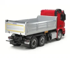 Tamiya 56361SETMB Arocs 3348 1:14 Muldenkipper Truck 6x4 Bausatz rot/silber mit Carbon-Look Steuerung