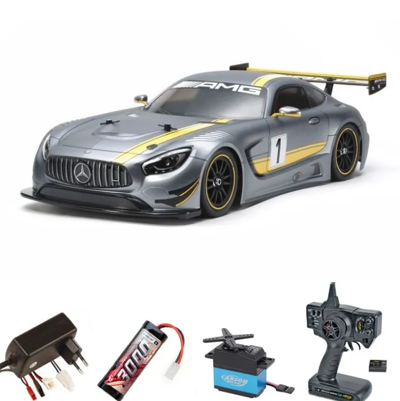 Tamiya 58639SETMercedes-AMG GT3 (TT-02) 1:10 2,4Ghz Komplettset