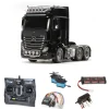 Tamiya 56348SETMercedes Benz Actros 3363 Giga Space 6x4 Komplettset mit Carbon-Look Steuerung