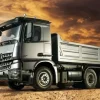 Tamiya 56357SETMercedes Benz Arocs 3348 3-Achs Hinterkipper Komplettset mit Carbon-Look Funke