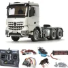 Tamiya 56352SET2Mercedes Benz Arocs 3363 6x4 ClassicSpace 1:14 Komplettset Inkl. LED-Lichtset und Kugellager mit Carbon-Look Funke