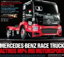 Tamiya 58683SETMercedes Race Truck MP4 4WD TT-01E 1:14 Komplettset