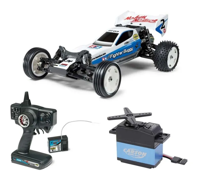 Tamiya 58587SET2Neo Fighter DT-03 2WD Buggy Kit inkl. Fernsteuerung/Servo