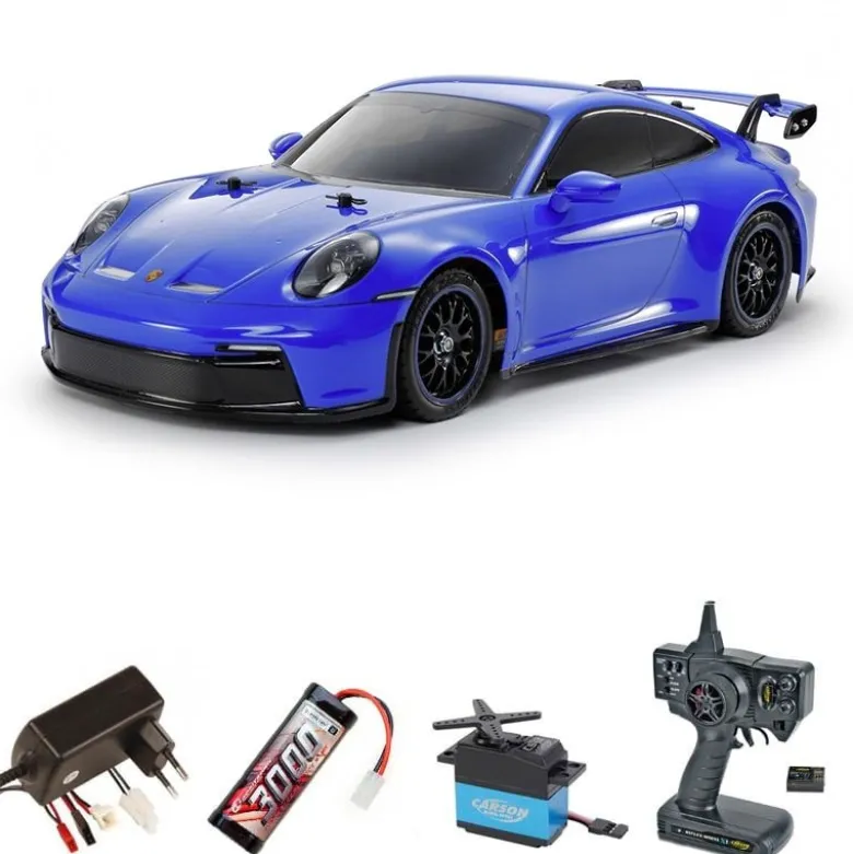 Tamiya 58712SETPorsche 911 GT3 (992) TT-02 Bausatz 1:10 Komplettset