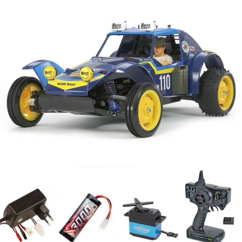Tamiya 58470SET1:10 RC 2 WD Holiday Buggy 2010 DT-02 Komplettset