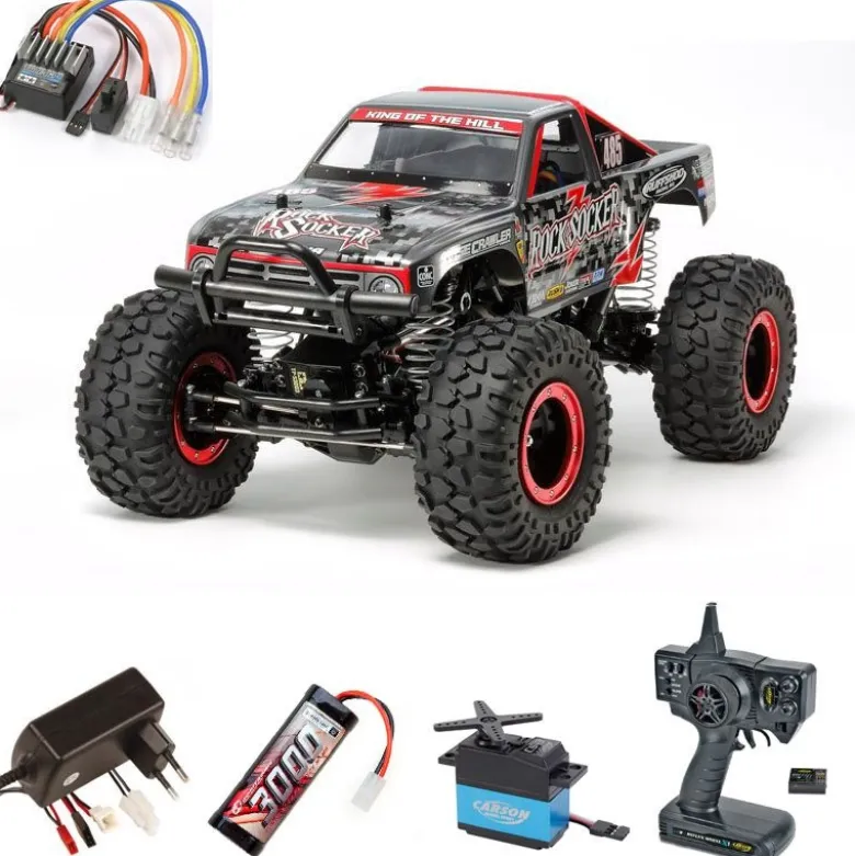 Tamiya 58592SETRock Socker CR-01 4WD Crawler 1/10 2,4 Ghz Kit Komplettset